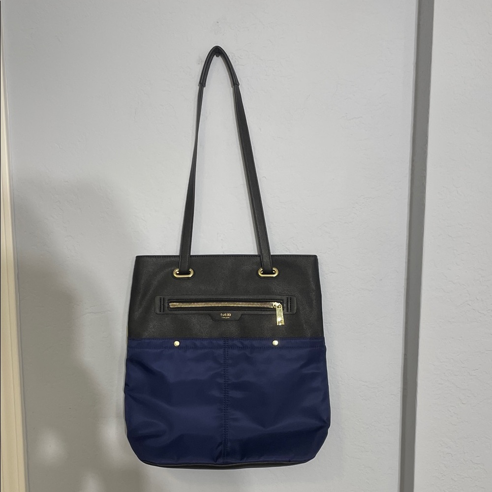 NWOT Black and Blue Tote Bag